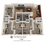 5 bed 2 Bath 1st floor *New