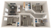3BR 1Bth