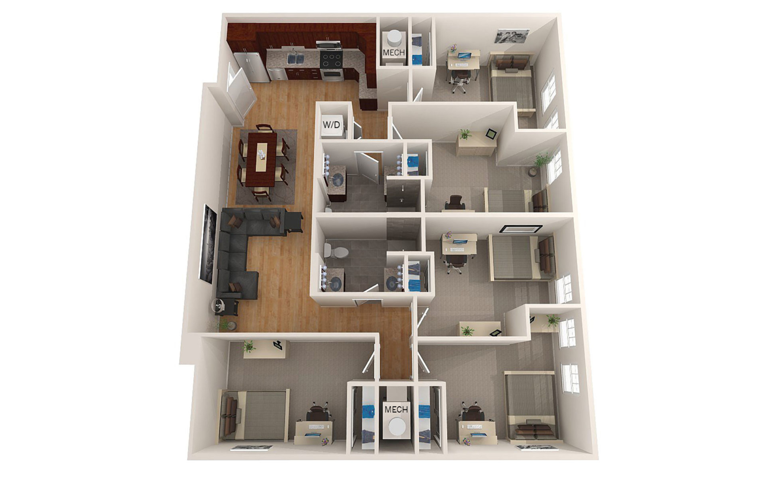 Offcampus UNH Student Apartments at Rivers Edge Apartments