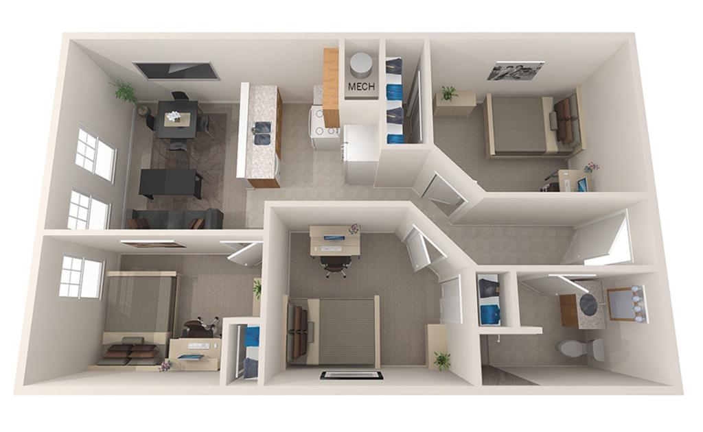 Offcampus UNH Student Apartments at Rivers Edge Apartments